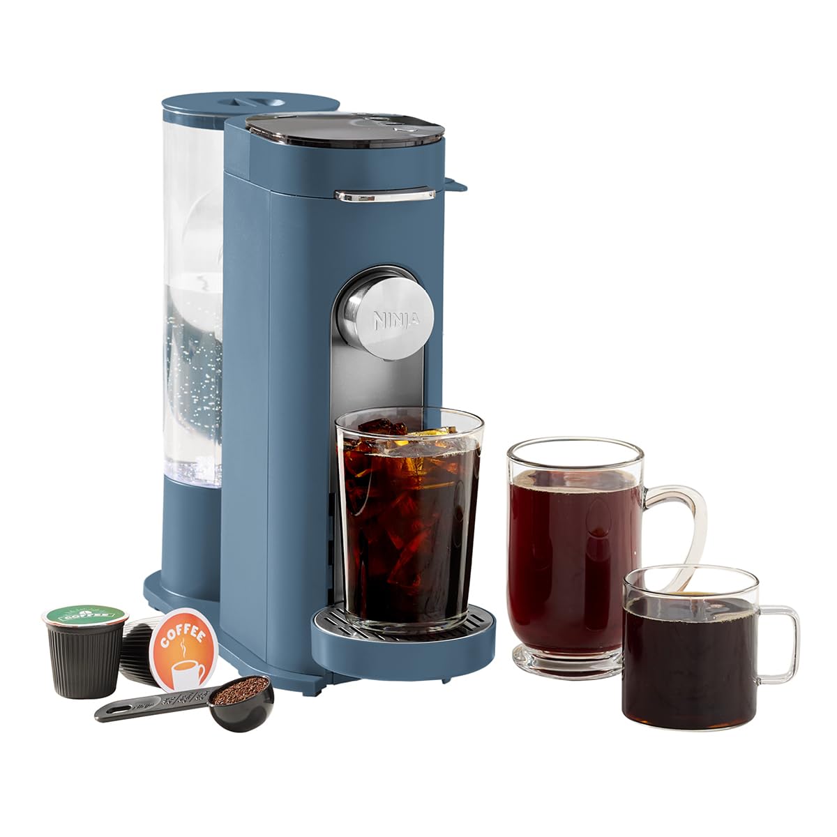 Cafetera Ninja Pods & Grounds De Una Sola Porción Pb041bl Azul - Venta Internacional.