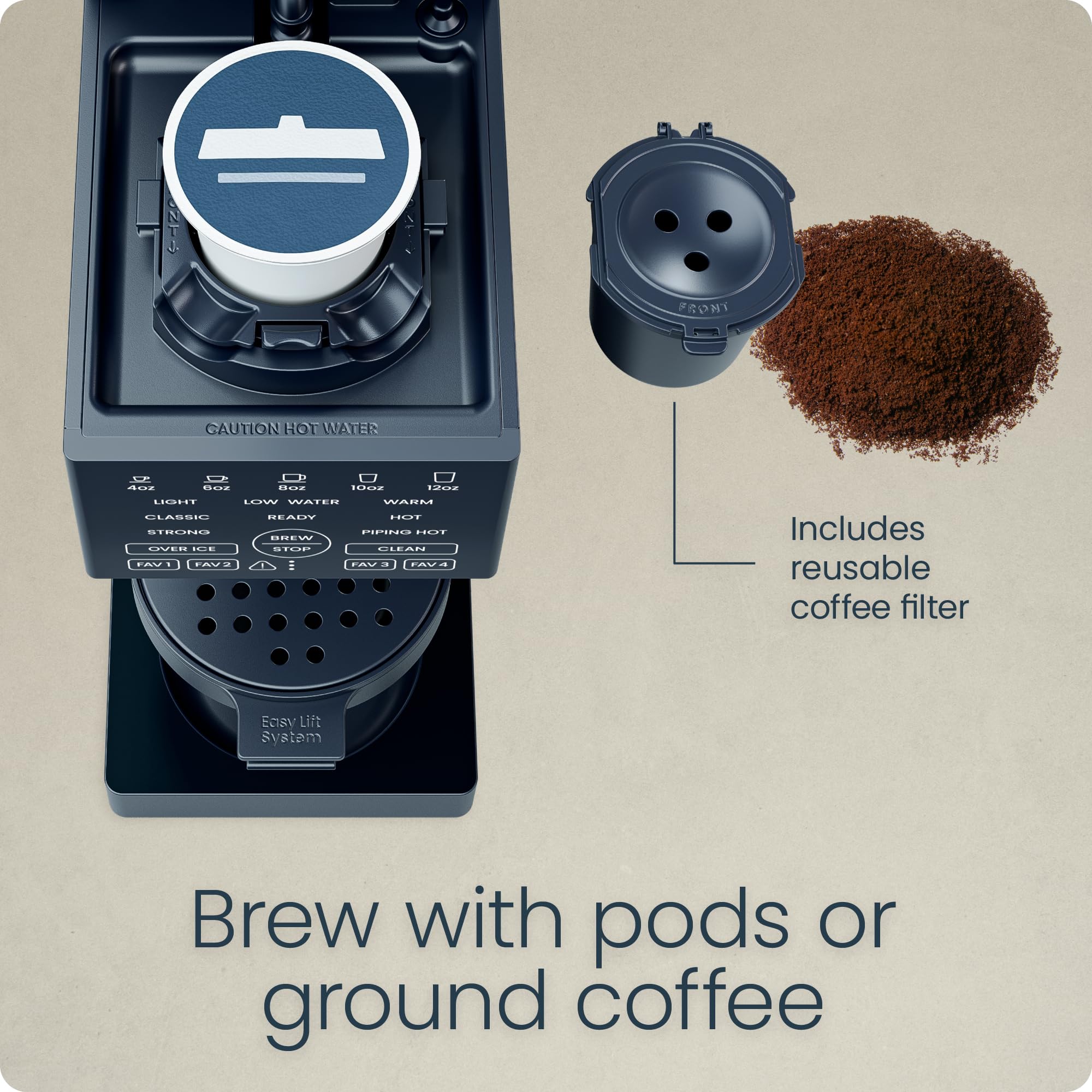 Foto 4 pulgar | Cafetera Chefman Caffeinator Single Serve 1.4 L Midnight - Venta Internacional.