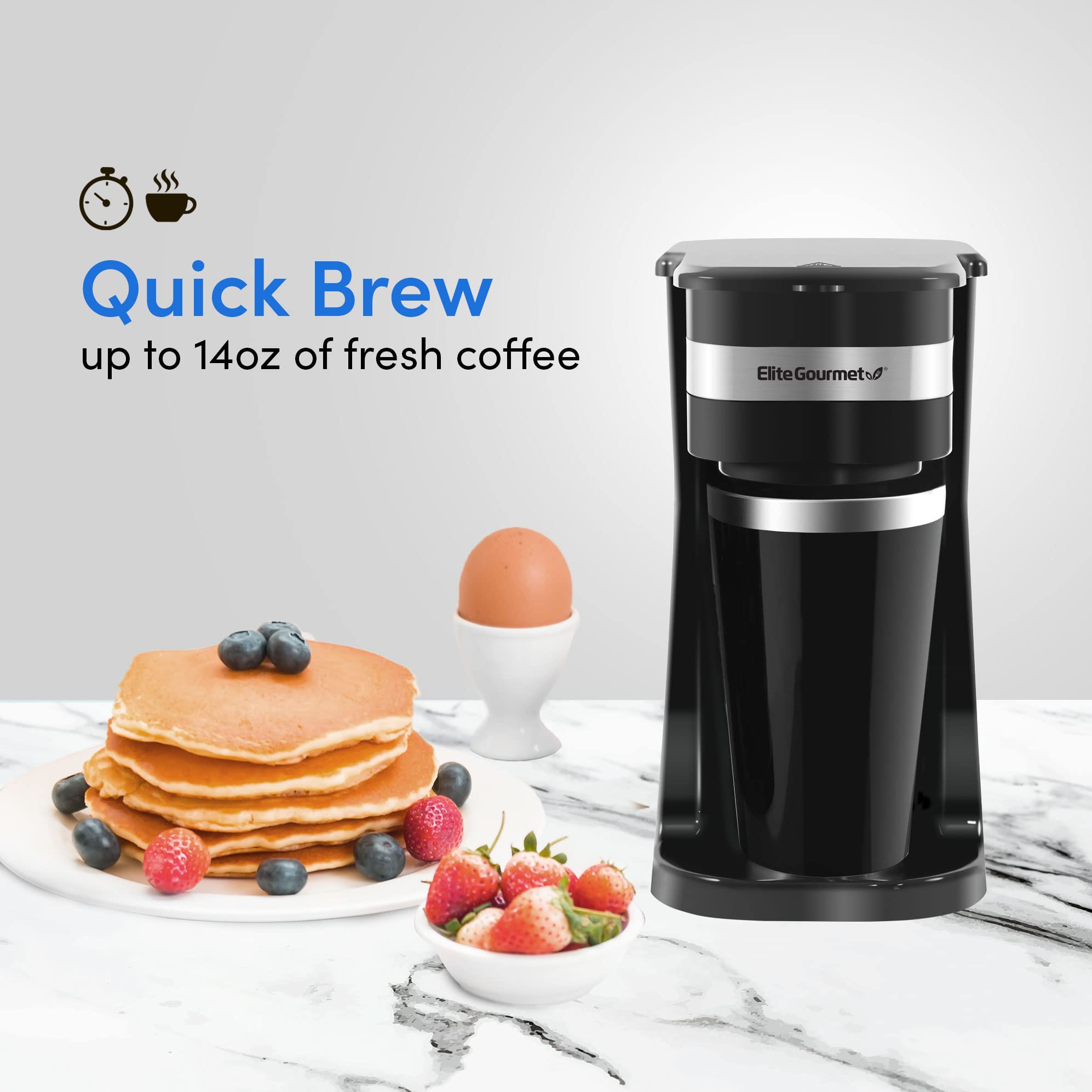 Foto 5 pulgar | Cafetera Elite Gourmet Ehc114 Con Taza Térmica De 400 Ml  Color Negro - Venta Internacional.