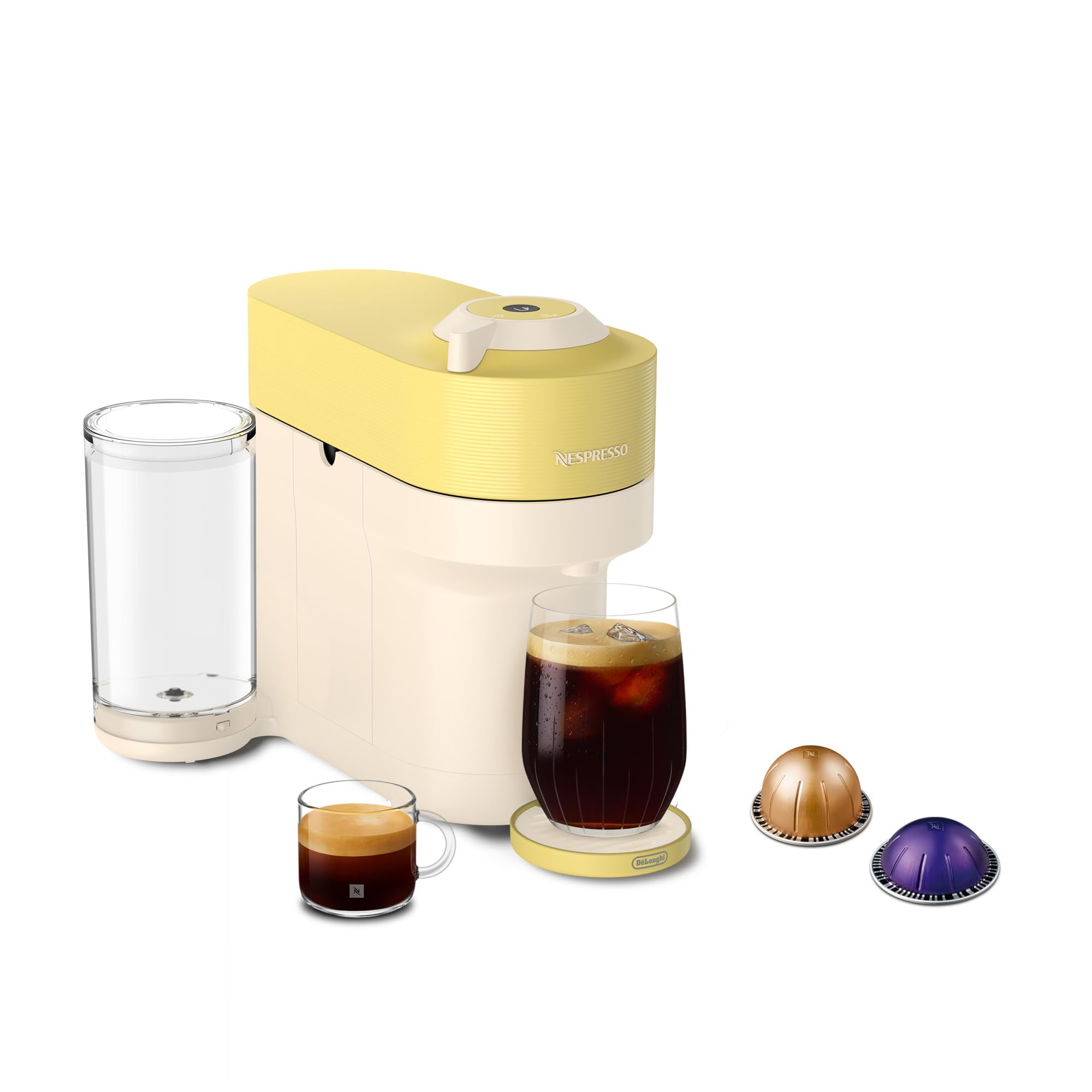 Foto 1 | Cafetera Y Cafetera Espresso Nespresso Vertuo Pop+ Amarillo Pastel - Venta Internacional.