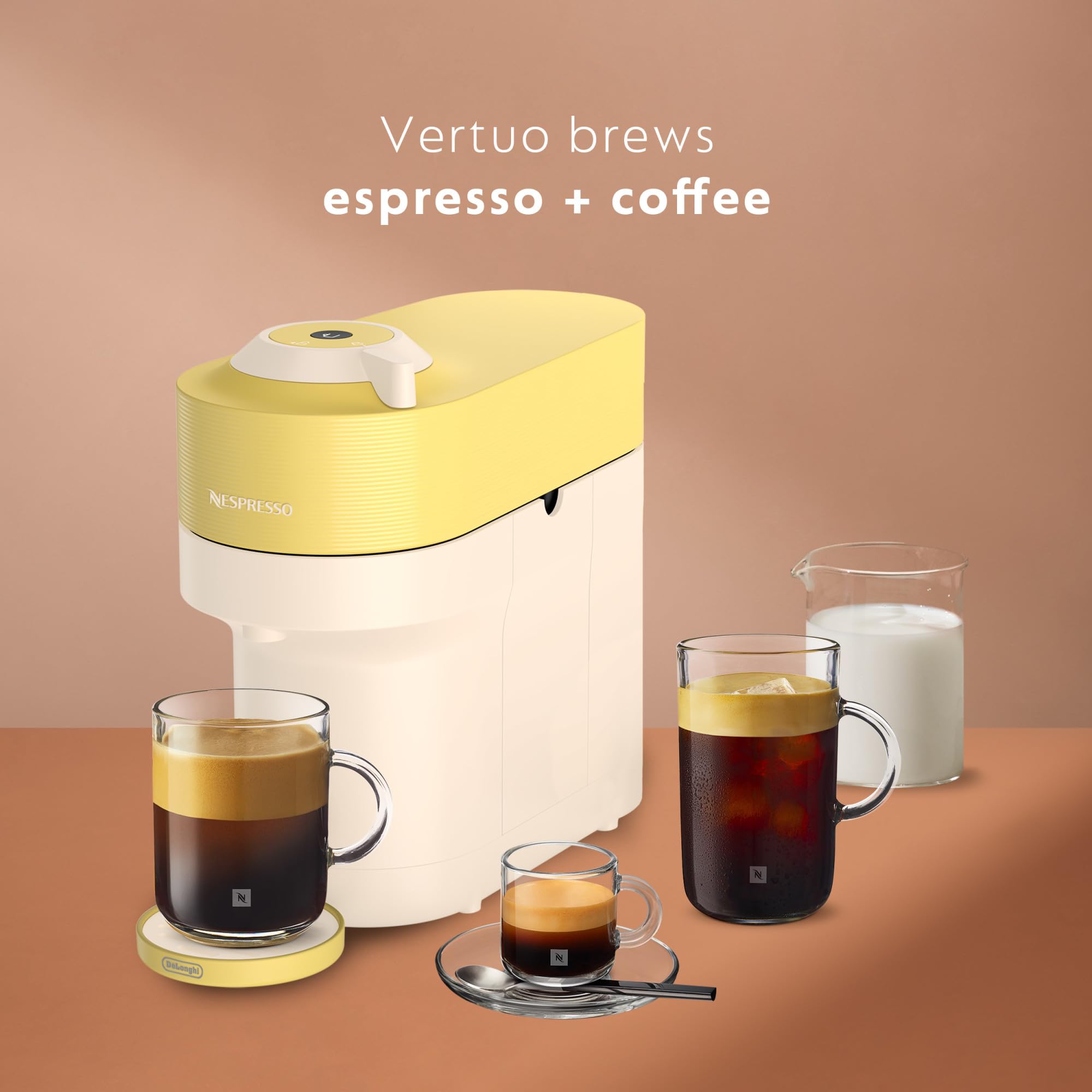 Foto 4 pulgar | Cafetera Y Cafetera Espresso Nespresso Vertuo Pop+ Amarillo Pastel - Venta Internacional.