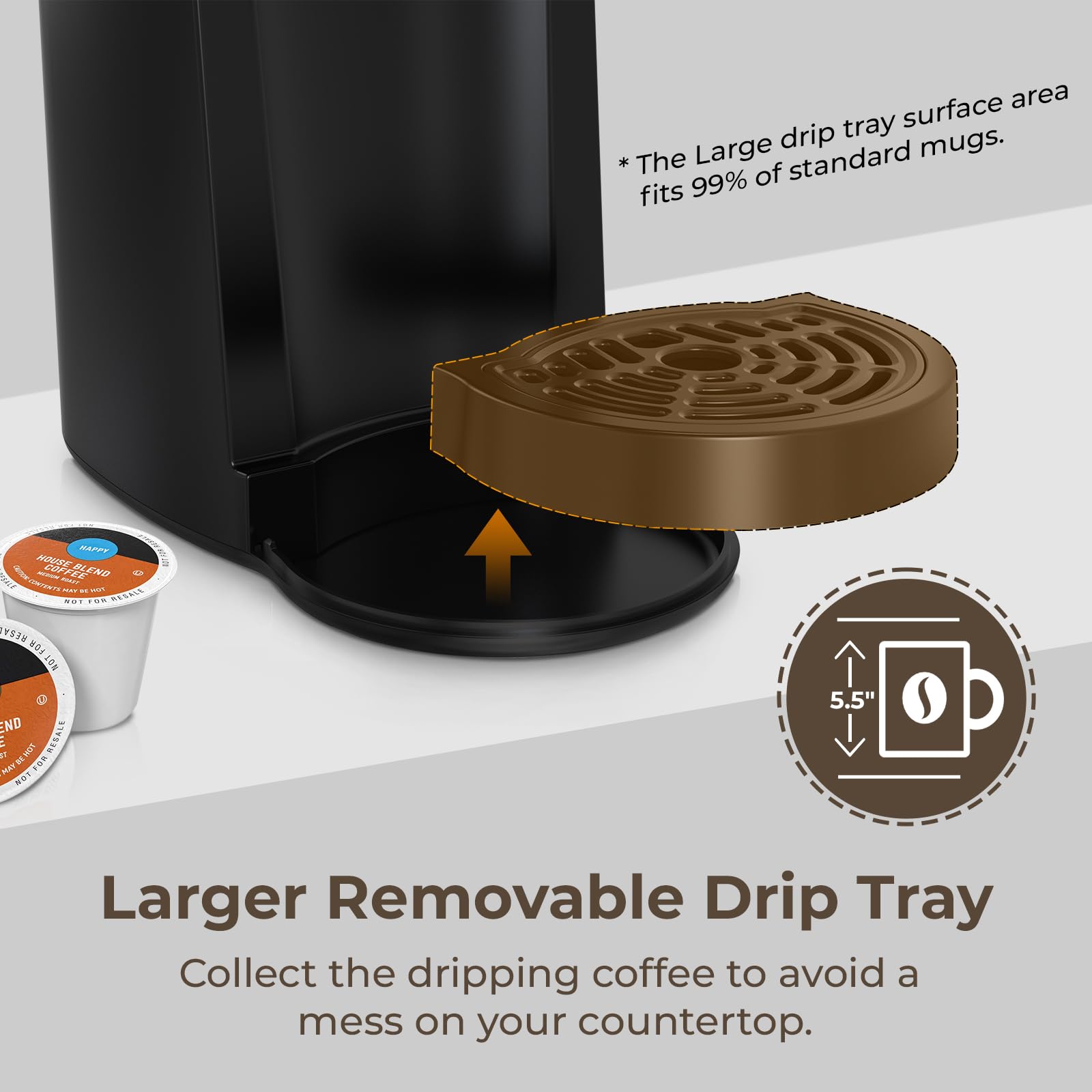 Foto 5 pulgar | Cafetera Chulux Classic Single Serve Para K Cup  Color Negro - Venta Internacional.