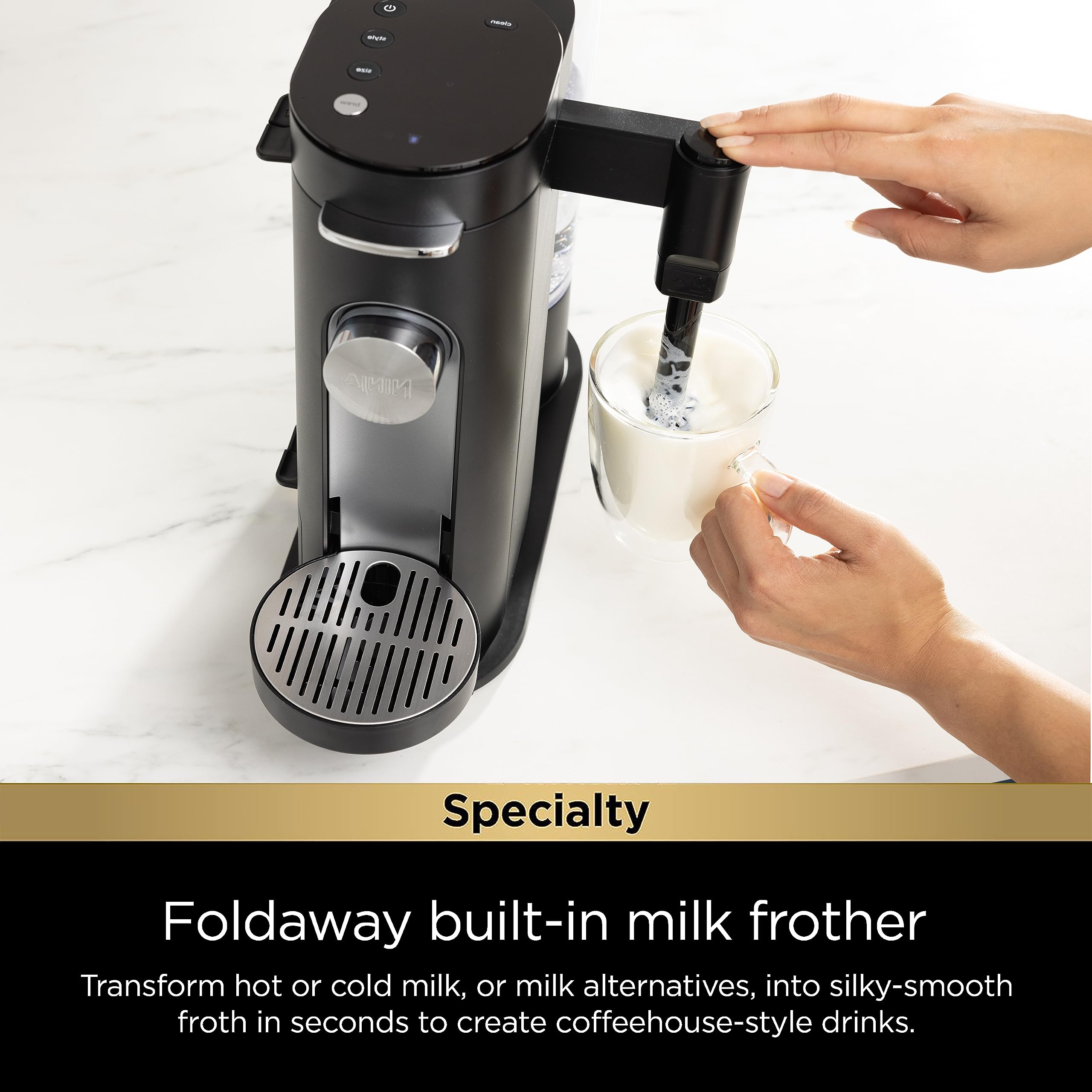 Foto 5 pulgar | Cafetera Ninja Pod & Grounds Con Espumador De Leche De 1 65 Litros - Venta Internacional.