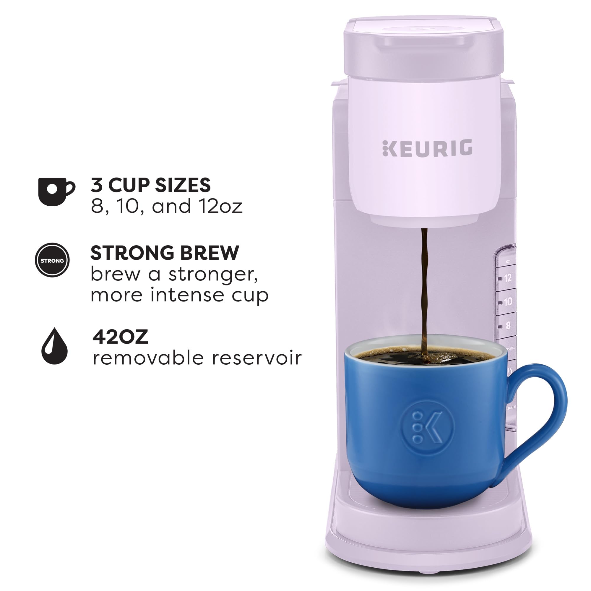 Foto 3 pulgar | Cafetera Keurig K-express K-cup De Una Sola Porción En Cápsula Lavanda - Venta Internacional.