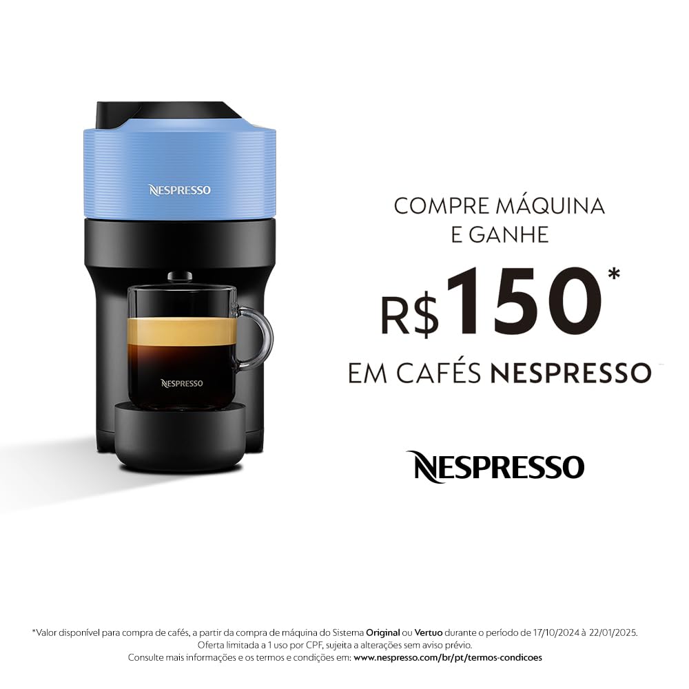 Foto 3 pulgar | Cafetera Nespresso Vertuo Pop Pacific Blue 110v - Venta Internacional