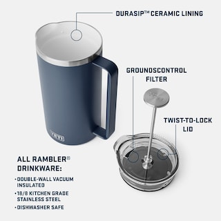 Foto 2 | Cafetera De Prensa Francesa Yeti Rambler 1l Big Wave Blue - Venta Internacional.