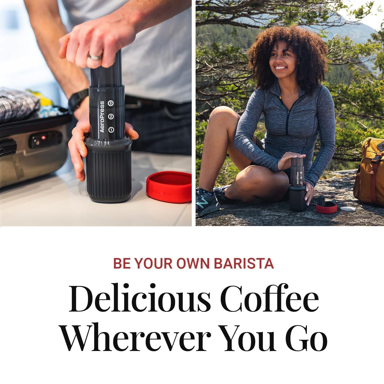 Foto 2 | Prensa de Café Aeropress Go Travel 3 en 1 con Taza y Tapa - Venta Internacional