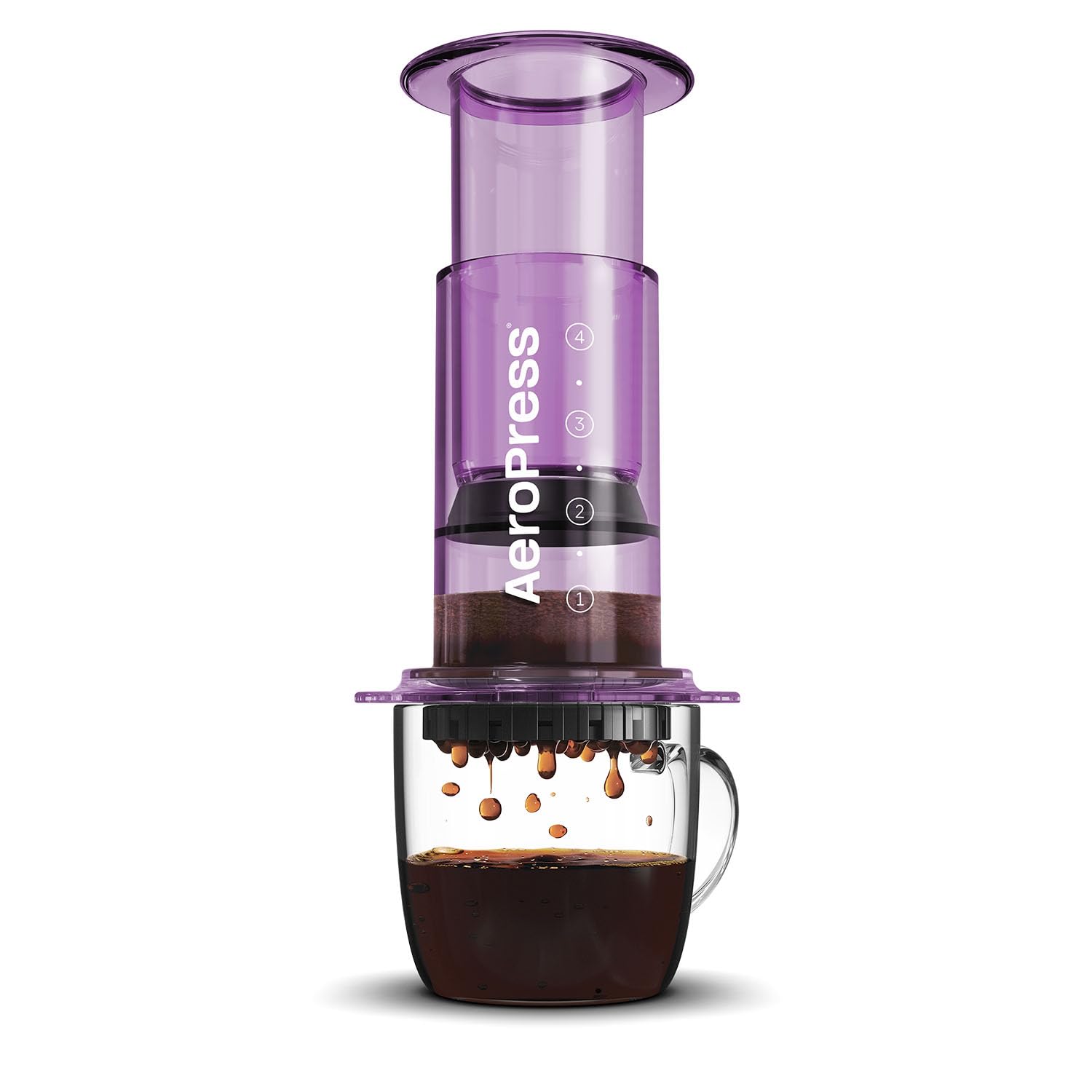Foto 2 pulgar | Coffee Press Aeropress Purple 3 en 1 - Venta Internacional