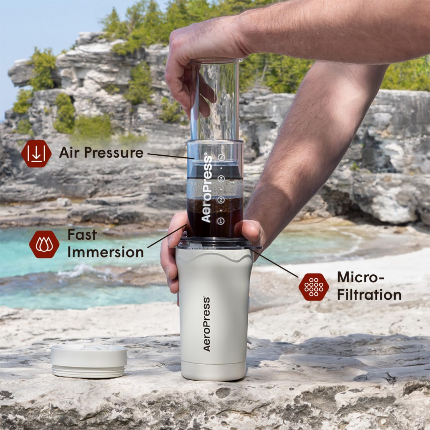 Foto 4 pulgar | Cafetera Aeropress Go Plus Portátil - Venta Internacional
