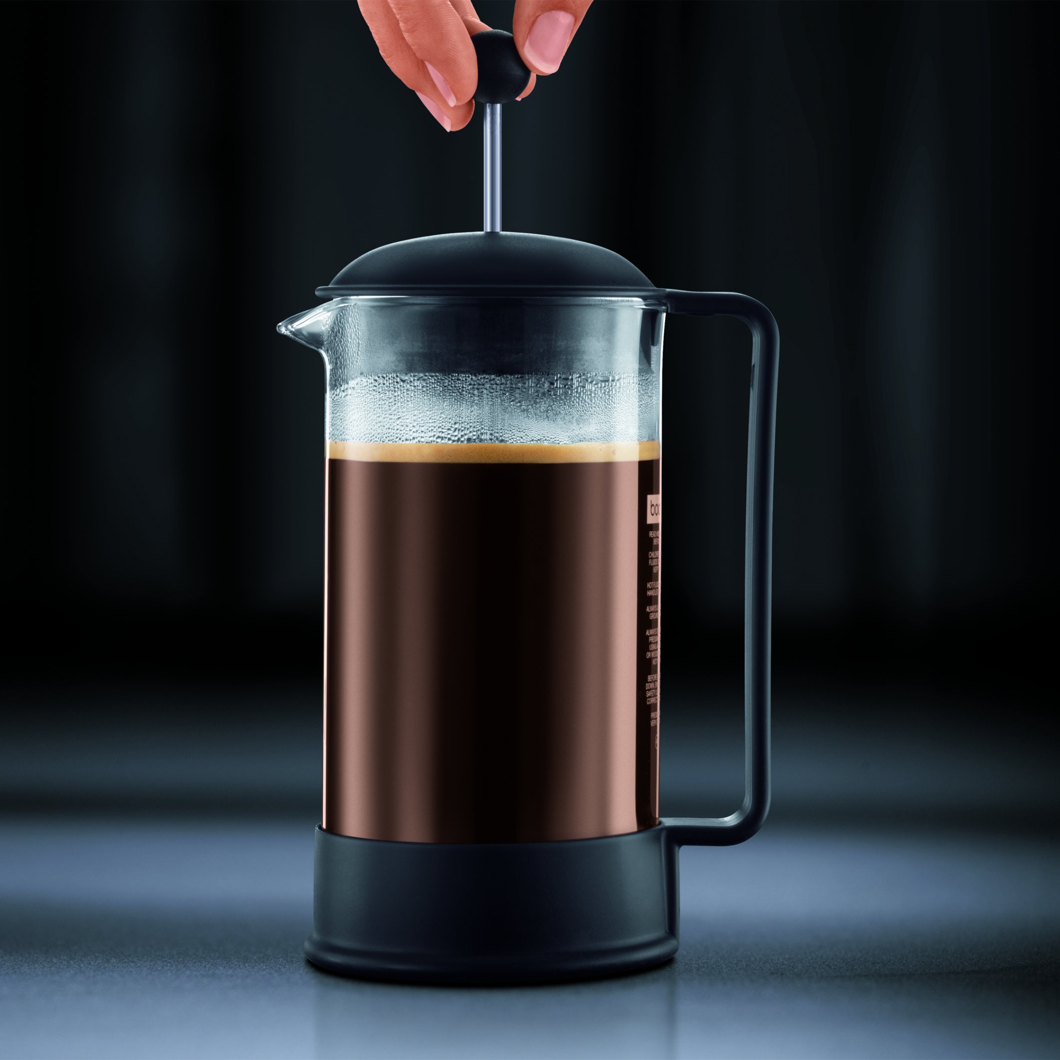 Foto 5 pulgar | Cafetera Bodum Brazil French Press  1 Litro  Borosilicato Rojo - Venta Internacional.