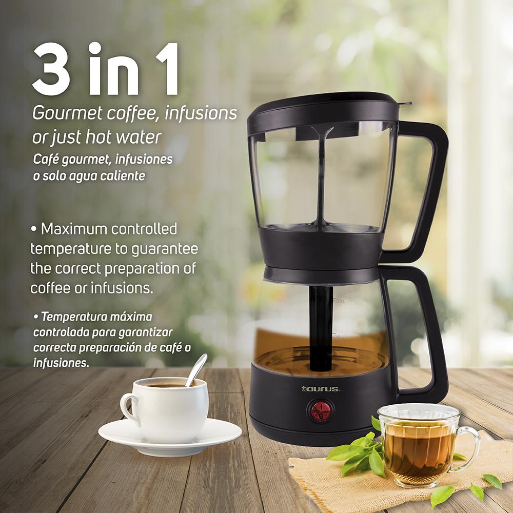 Foto 5 pulgar | Cafetera al Vacío Taurus Siphon Black color Negro