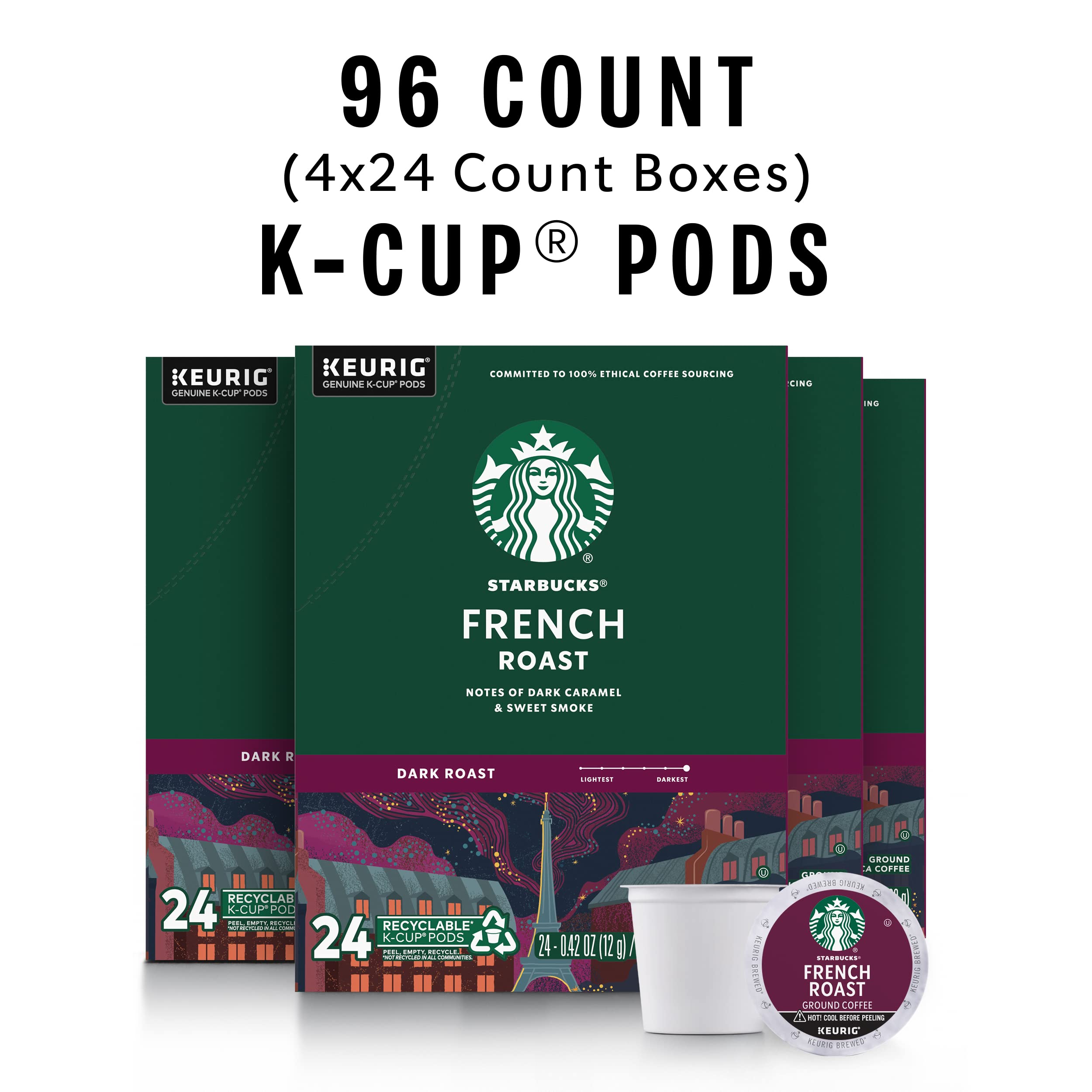 Foto 3 pulgar | Cápsulas De Café Starbucks Dark Roast French Roast 96 Cápsulas - Venta Internacional.