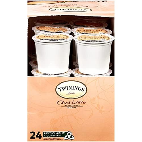 Foto 4 pulgar | Cápsulas Negras K-cup De Tea Twinings Chai Latte  24 Unidades (paquete De 1) - Venta Internacional.