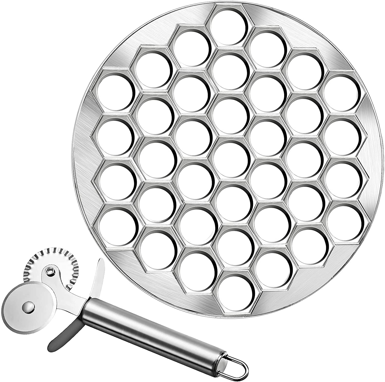 Foto 2 pulgar | Venta Internacional- Molde de Metal Pelmeni para Albóndigas con Cortador de Ravioles Jieyou