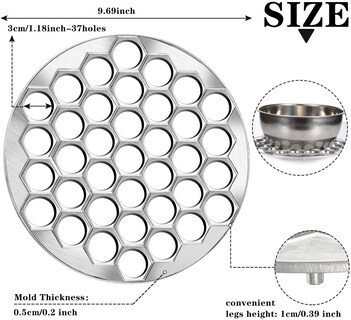 Foto 3 | Venta Internacional- Molde de Metal Pelmeni para Albóndigas con Cortador de Ravioles Jieyou