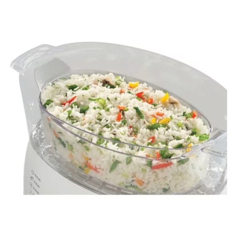 Foto 4 pulgar | Vaporera De Alimentos Oster Con 2 Bandejas Plegables Y Temporizador, Blanco