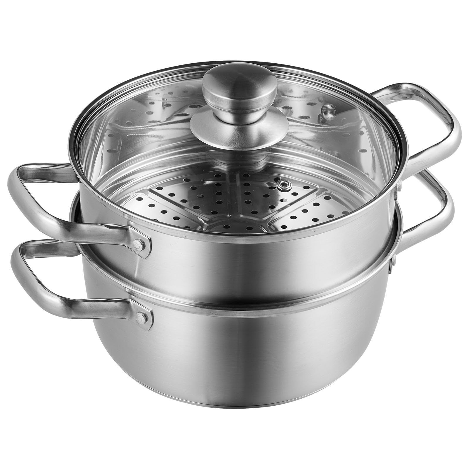 Foto 2 pulgar | Olla Vaporera Vevor de 24 cm de Acero Inoxidable 304 - Venta Internacional