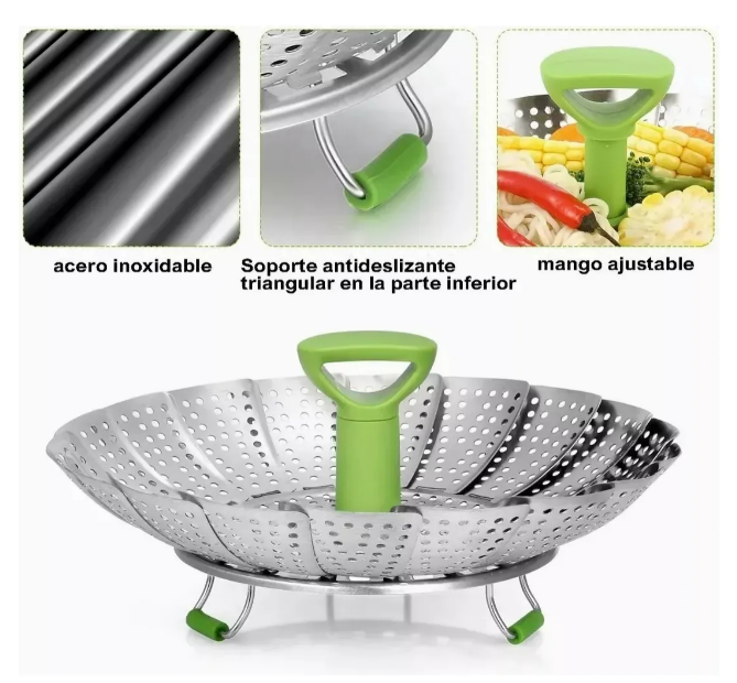 Foto 2 | Vaporera Xtellar De 9'' En Acero Inoxidable  Plegable Y Multifuncional