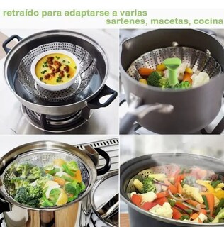 Foto 3 | Vaporera Xtellar De 9'' En Acero Inoxidable Plegable Y Multifuncional