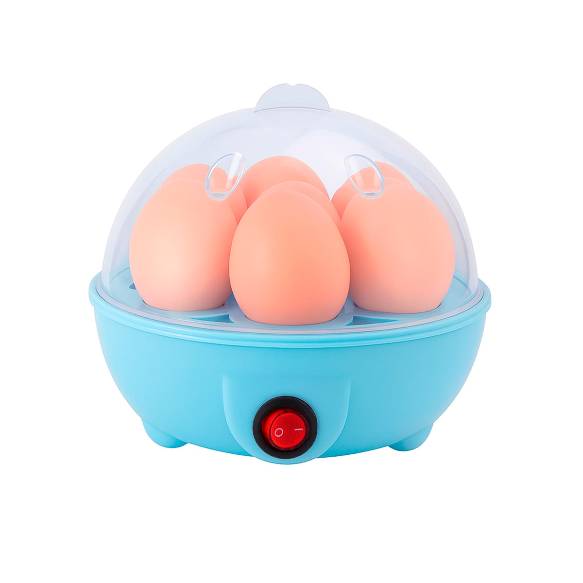 Vaporera Eléctrica Multiusos Para Huevos Y Verduras Color Azul $219