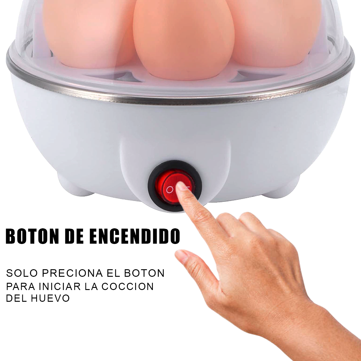 Foto 5 pulgar | Vaporera Eléctrica Multiusos Para Huevos Y Verduras Color Azul