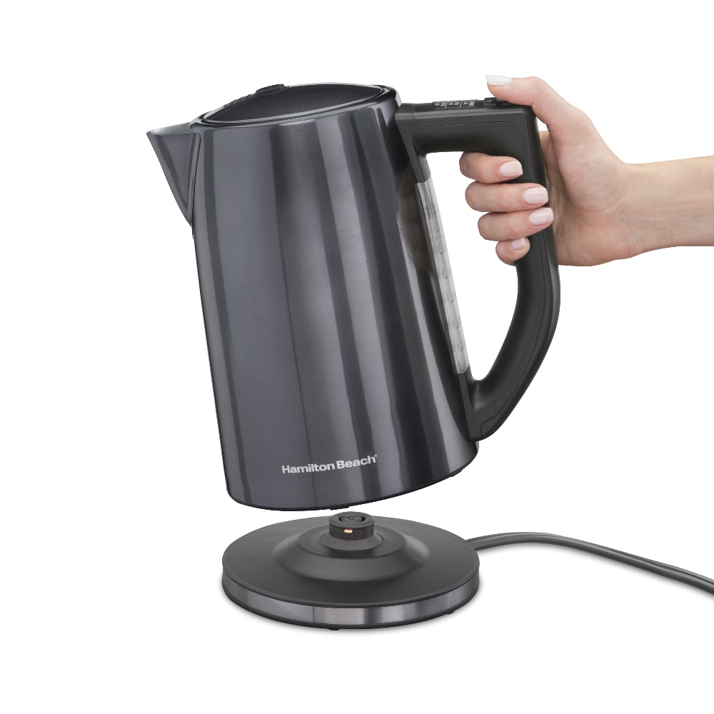 Foto 3 pulgar | Hervidor de Agua Eléctrico Hamilton Beach 1500 W Negro