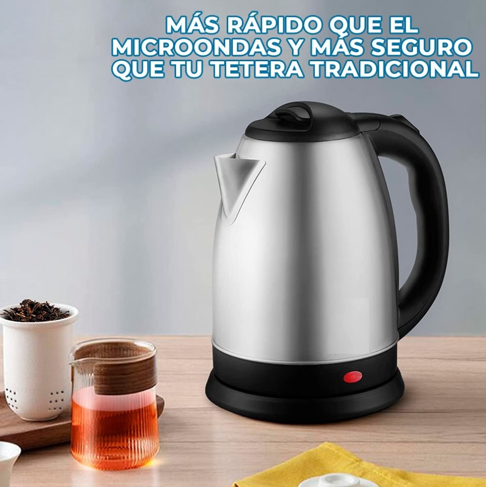 Foto 4 | Jarra Tetera Hervidora Eléctrica Prodotty 2L Acero Inoxidable