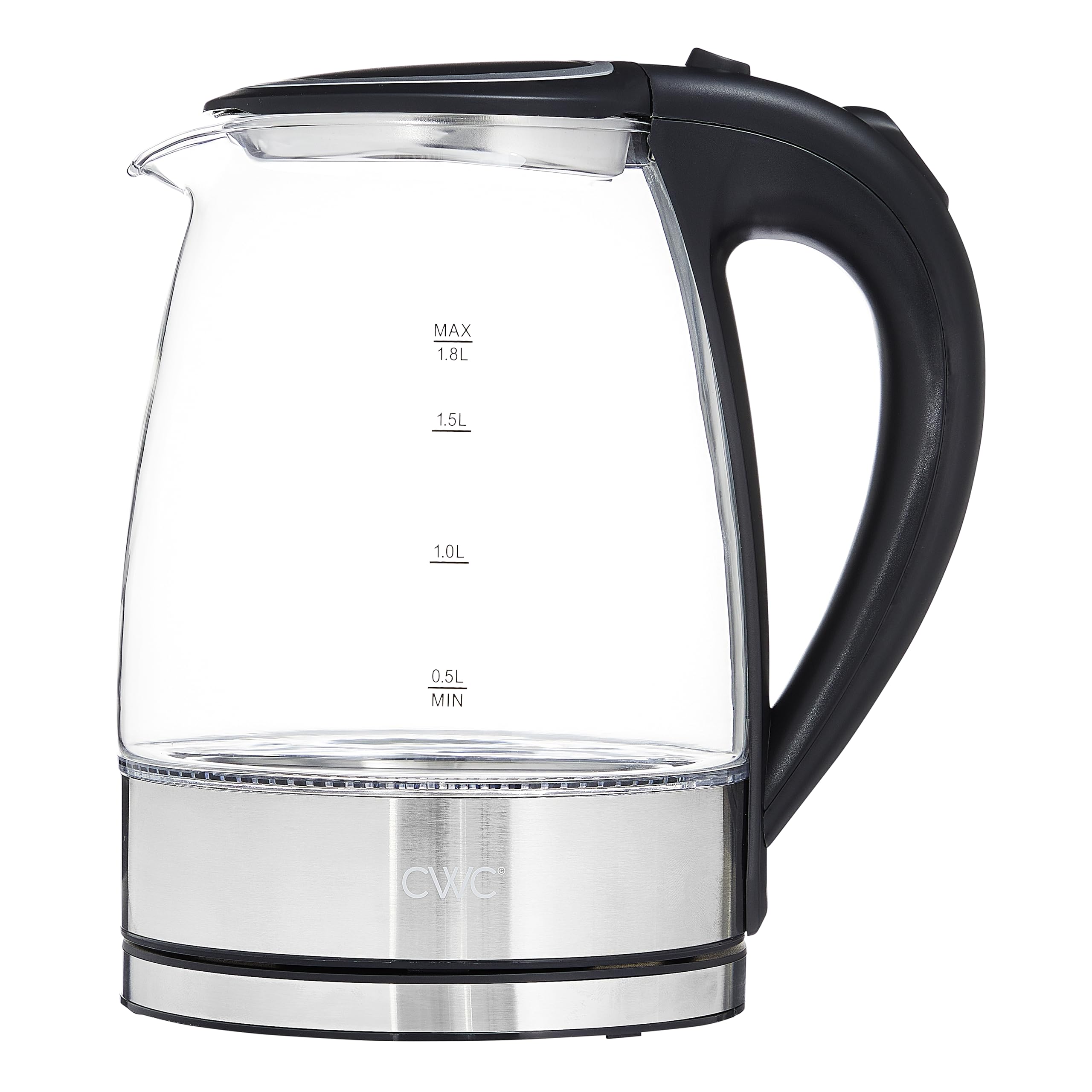 Foto 2 pulgar | Hervidor Eléctrico Cook With Color Glass 1.8 L Rapid Boil Black - Venta Internacional.