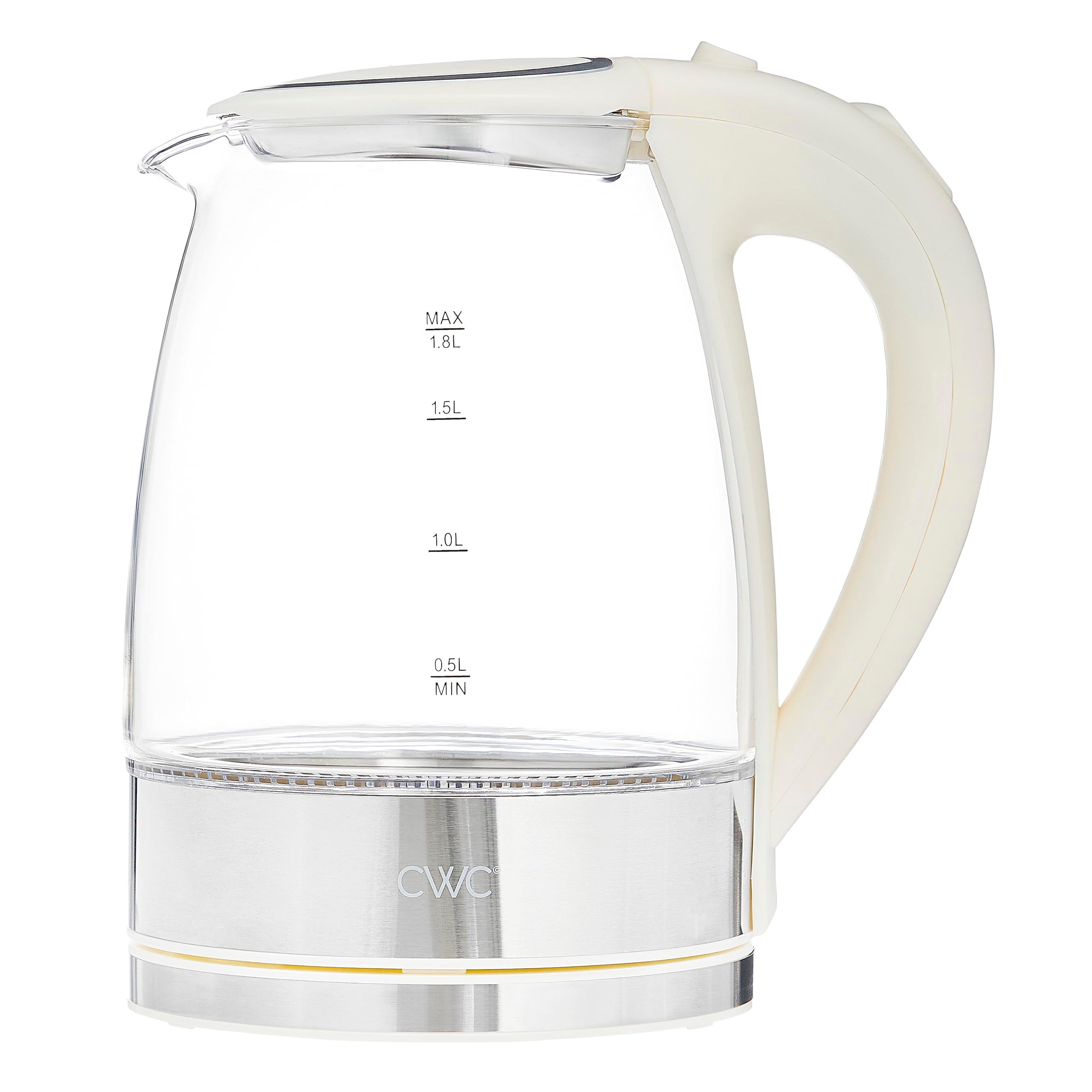 Hervidor Eléctrico Cook With Color Glass, Crema De Ebullición Rápida De 1.8 L - Venta Internacional.
