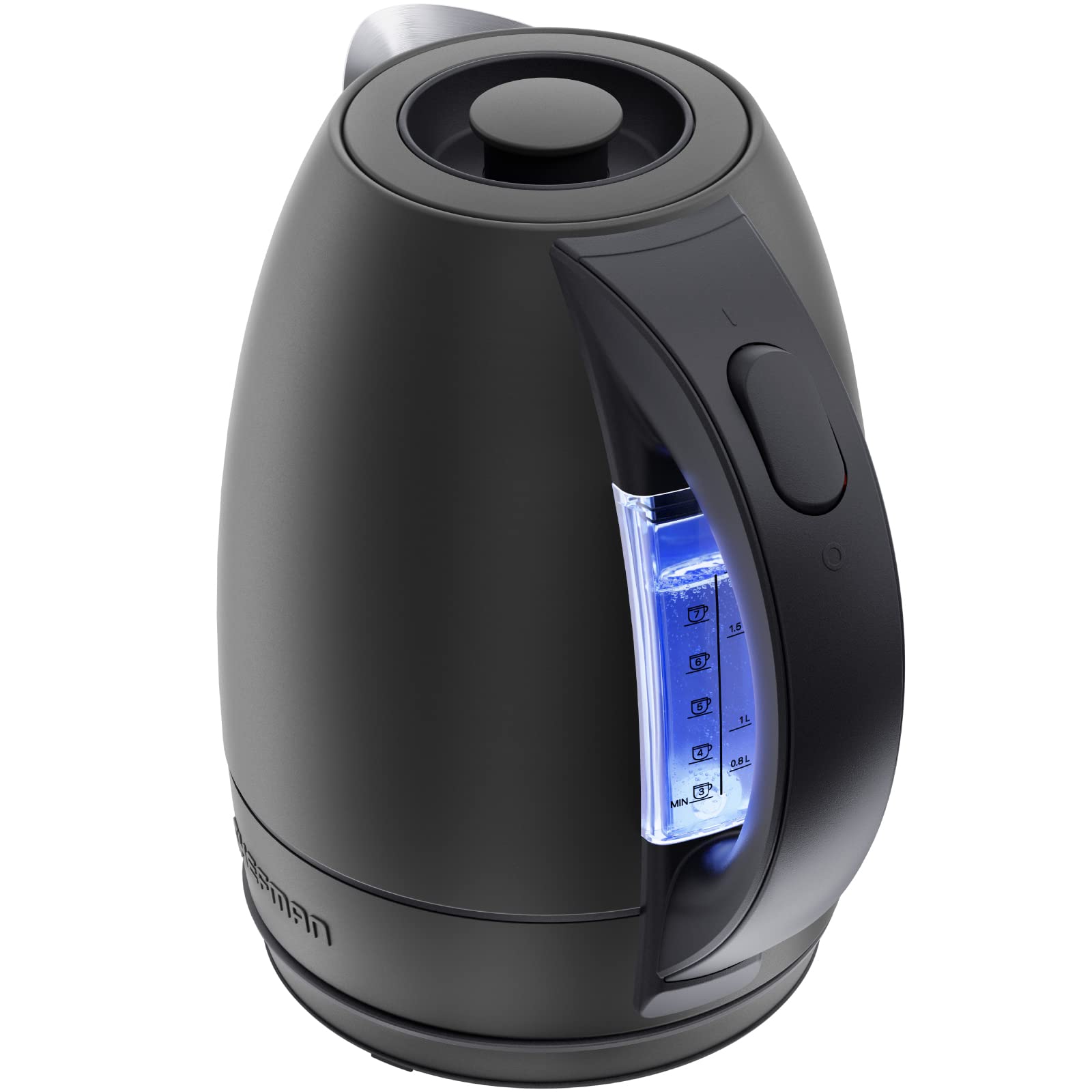 Foto 2 pulgar | Hervidor Eléctrico Chefman 1.8l de Acero Inoxidable con Led Negro - Venta Internacional