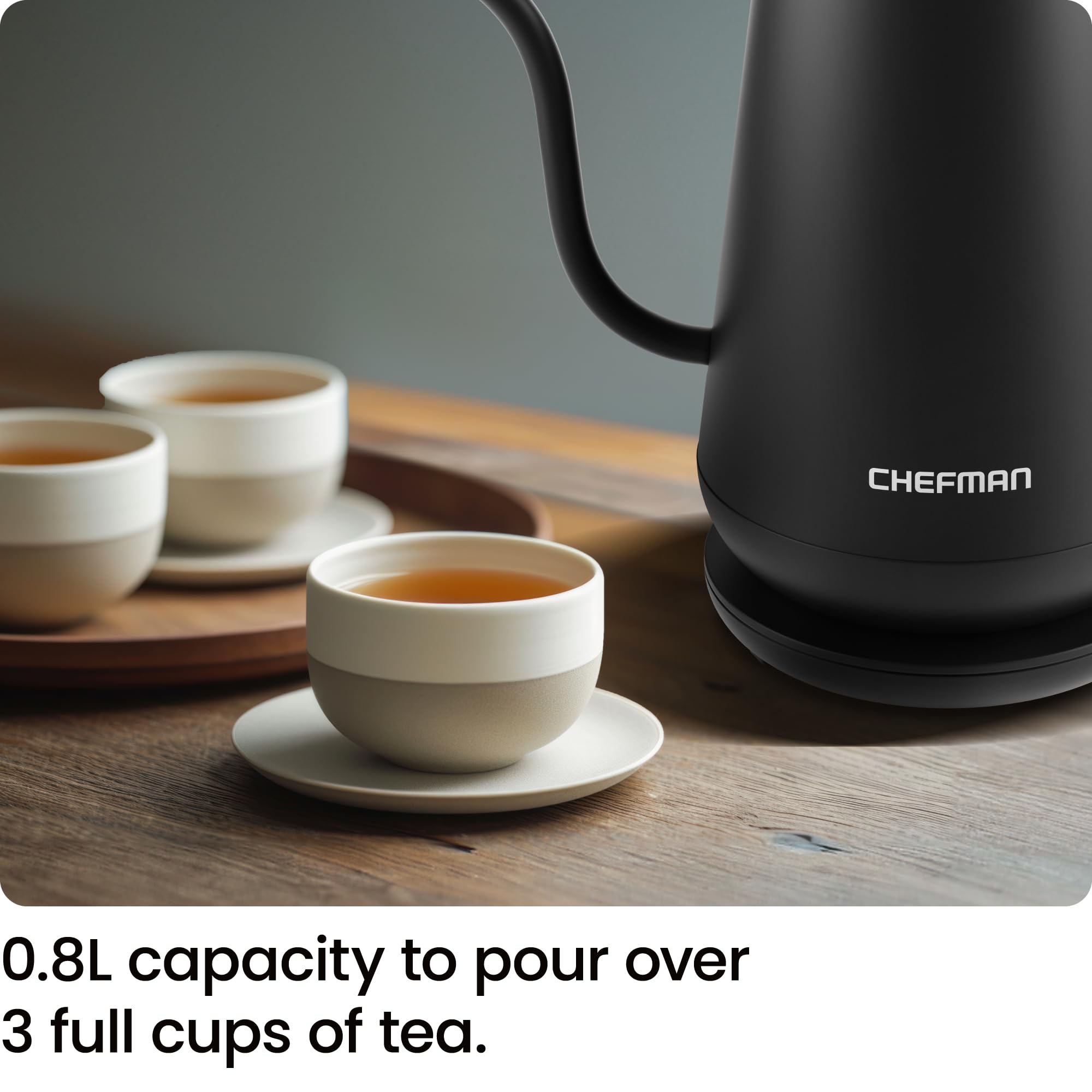 Foto 4 | Hervidor Eléctrico Chefman Gooseneck 0,8 L Para Café Y Té - Venta Internacional.