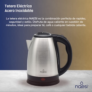 Foto 5 | Tetera Eléctrica Naesi 1.8l de Acero Inoxidable