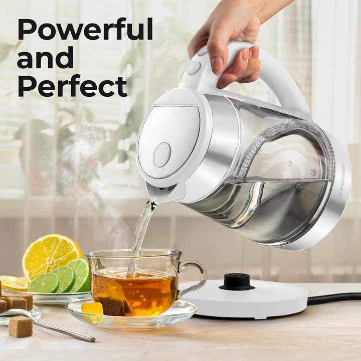 Foto 4 pulgar | Hervidor Eléctrico Zulay Kitchen Fast-boiling 1.7l 1500w Blanco - Venta Internacional.