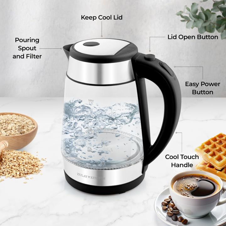 Foto 5 pulgar | Hervidor Eléctrico Zulay Kitchen Fast-boiling 1.7l 1500w Negro - Venta Internacional.