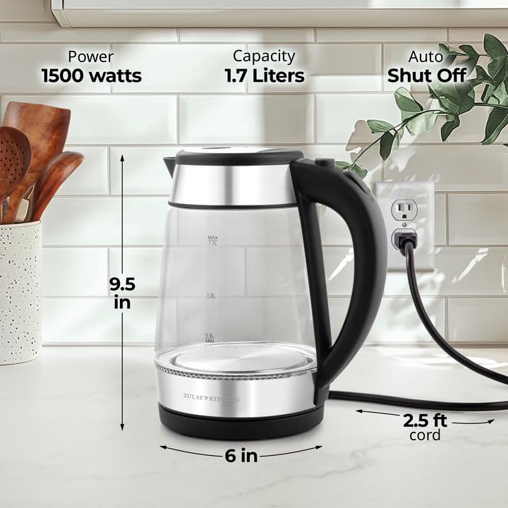 Foto 7 pulgar | Hervidor Eléctrico Zulay Kitchen Fast-boiling 1.7l 1500w Negro - Venta Internacional.