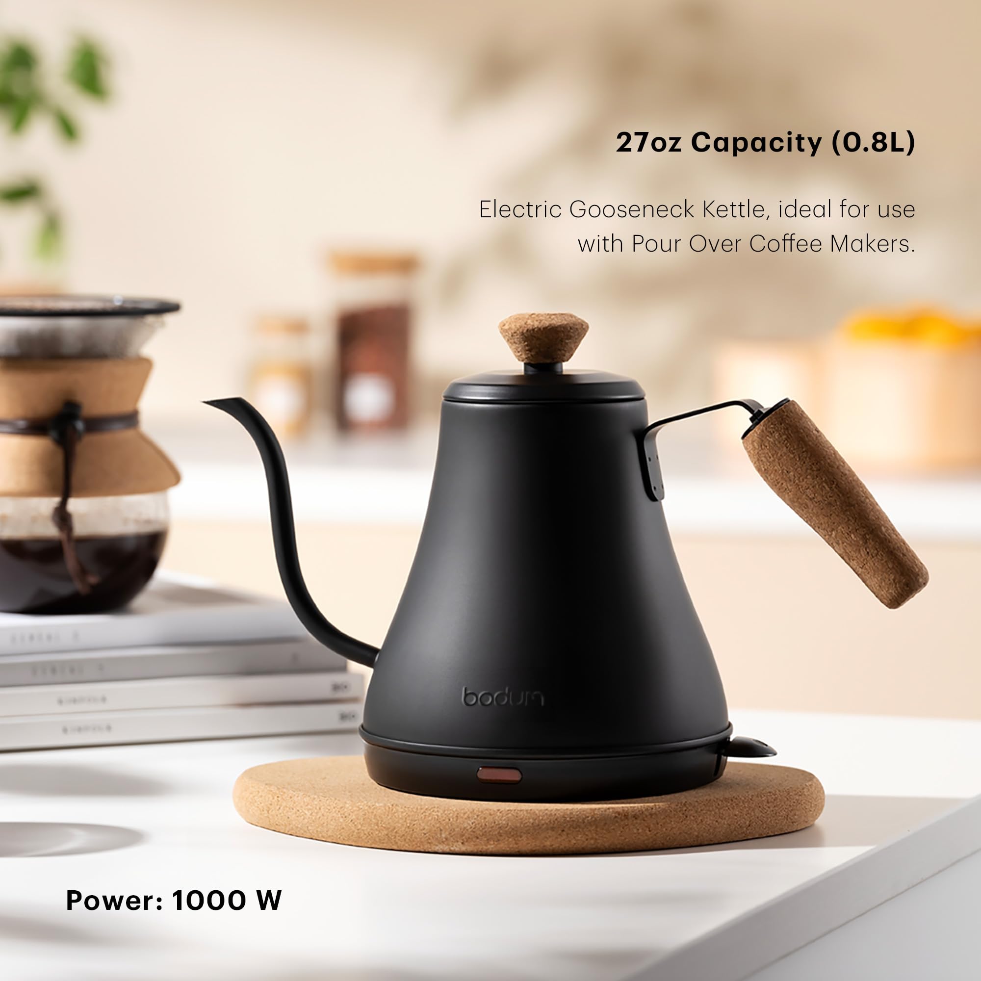 Foto 2 | Hervidor De Agua Eléctrico Bodum Bistro Gooseneck 800 Ml - Venta Internacional.