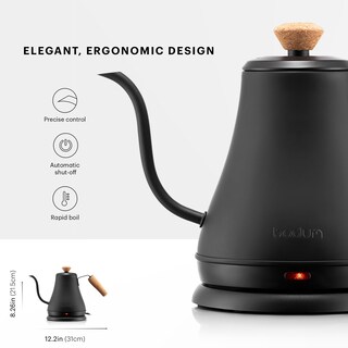 Foto 3 | Hervidor De Agua Eléctrico Bodum Bistro Gooseneck 800 Ml - Venta Internacional.