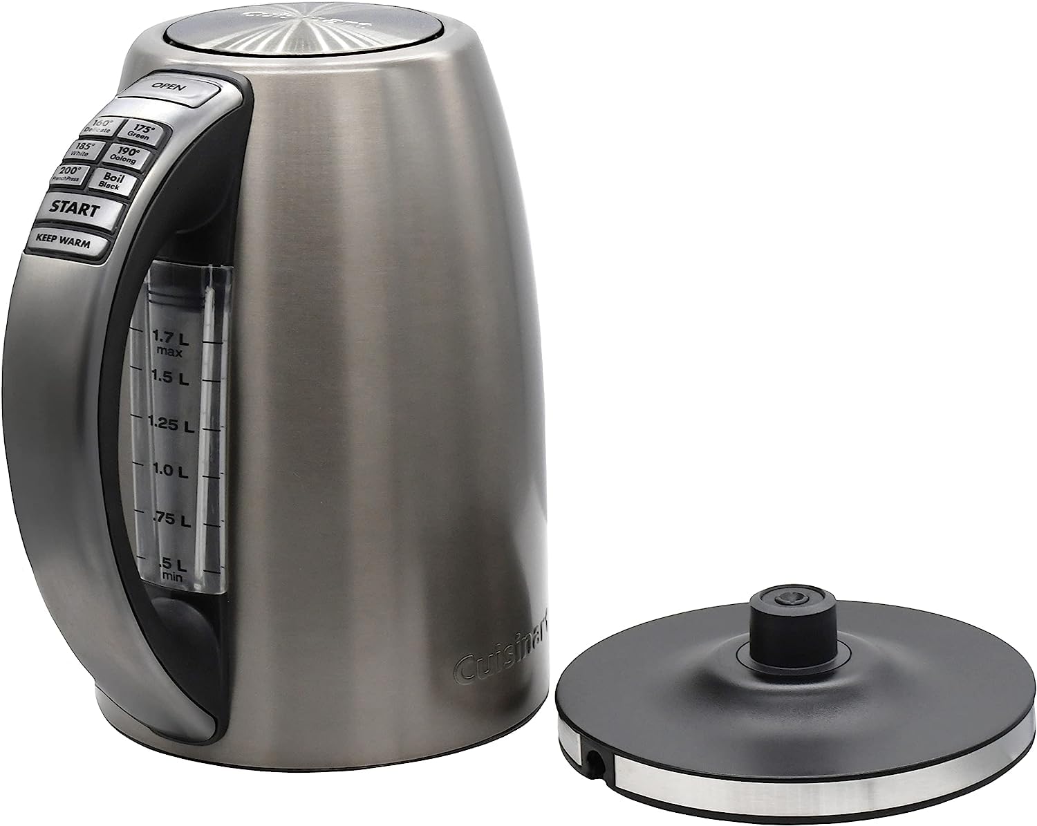 Foto 2 pulgar | Hervidor Eléctrico Cuisinart De Acero Inoxidable De 1,7 L, 1500 W, 6 Temperaturas - Venta Internacional.