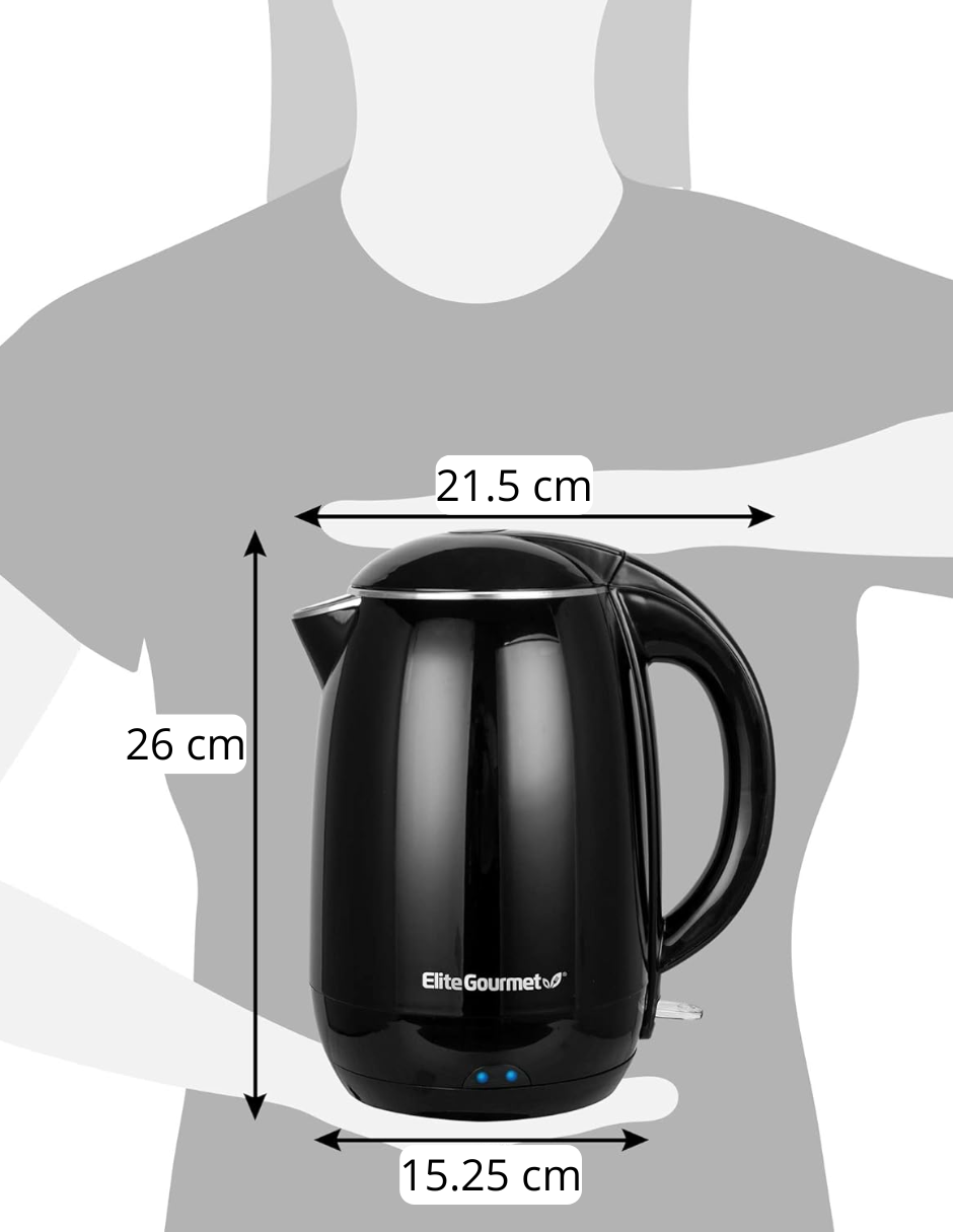 Foto 8 | Hervidor De Agua Elite Gourmet Base Giratoria De 360° 1.8 Lt