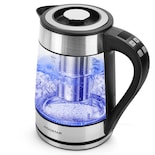 Tetera Eléctrica De Vidrio Con Infusor 1.7l 1200w Aigostar