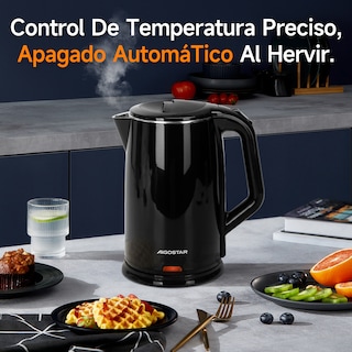 Foto 4 | Tetera Eléctrica Aigostar De 1.7l Y 1200w, Color Negro, Hervidor Rápido