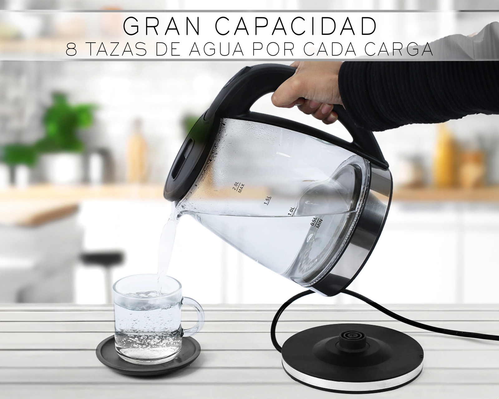 Foto 5 | Hervidor Eléctrico Basitex