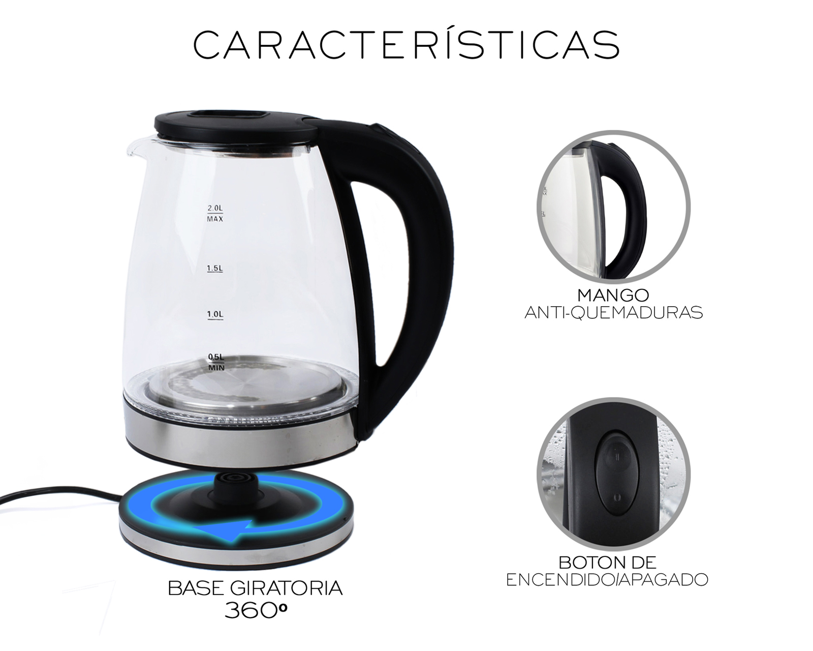 Foto 6 | Hervidor Eléctrico Basitex