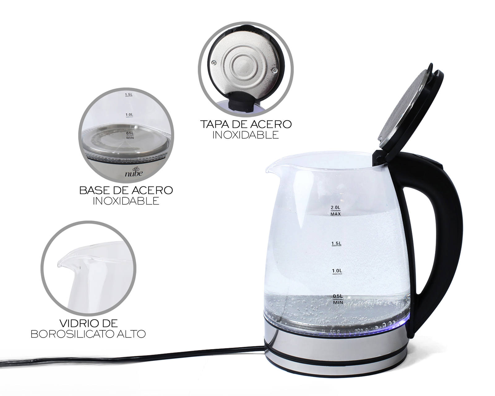 Foto 8 | Hervidor Eléctrico Basitex