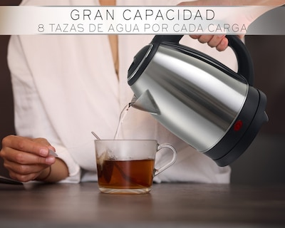 Foto 6 | Hervidor Eléctrico Basitex Acero Inoxidable