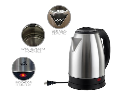 Foto 7 | Hervidor Eléctrico Basitex Acero Inoxidable