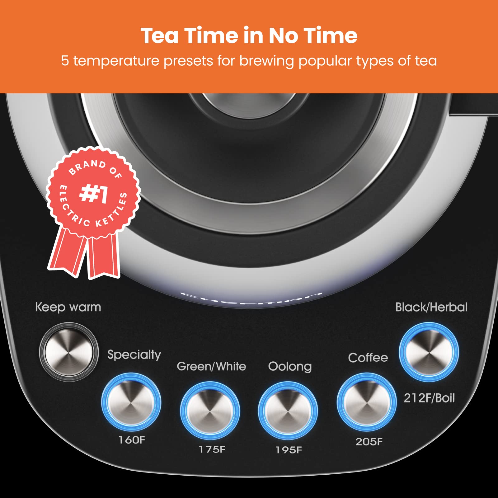 Foto 4 | Hervidor de Cuello de Cisne Chefman Truetemp Precision Control - Venta Internacional