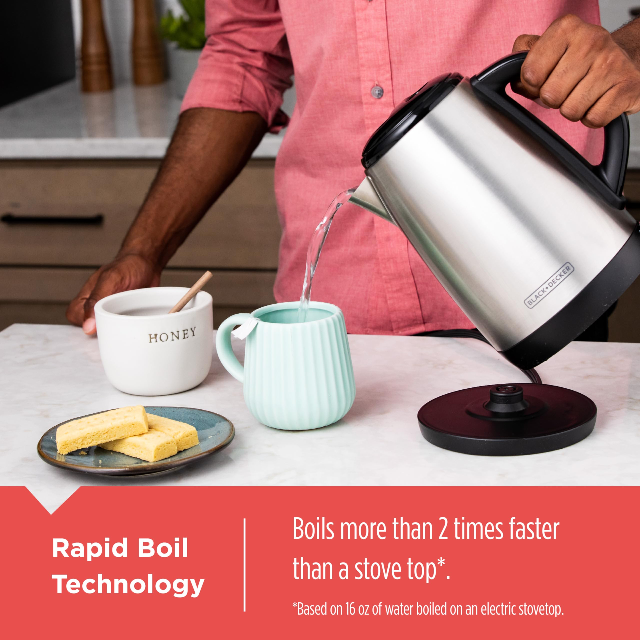 Foto 4 pulgar | Hervidor Eléctrico Black+decker Ke1700sd 1.7l Rapid Boil - Venta Internacional.