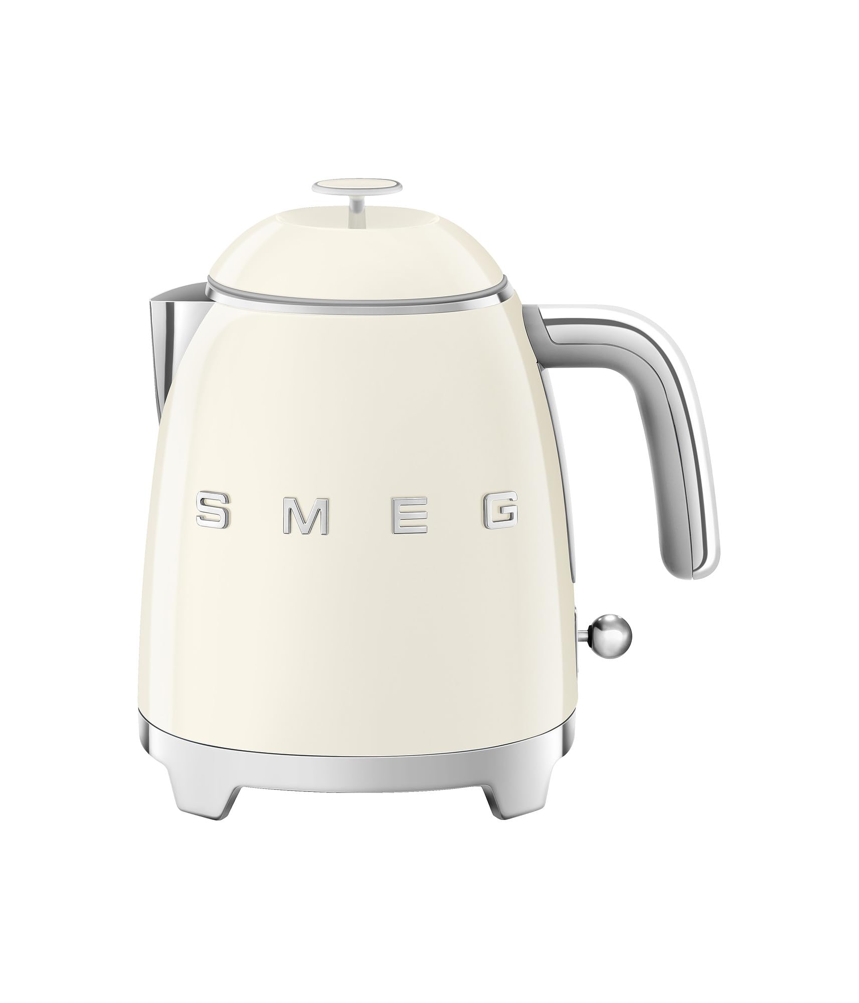 Hervidor Eléctrico Smeg Mini 50, Estilo Retro, 0.8 L, 3 Tazas, Crema - Venta Internacional.