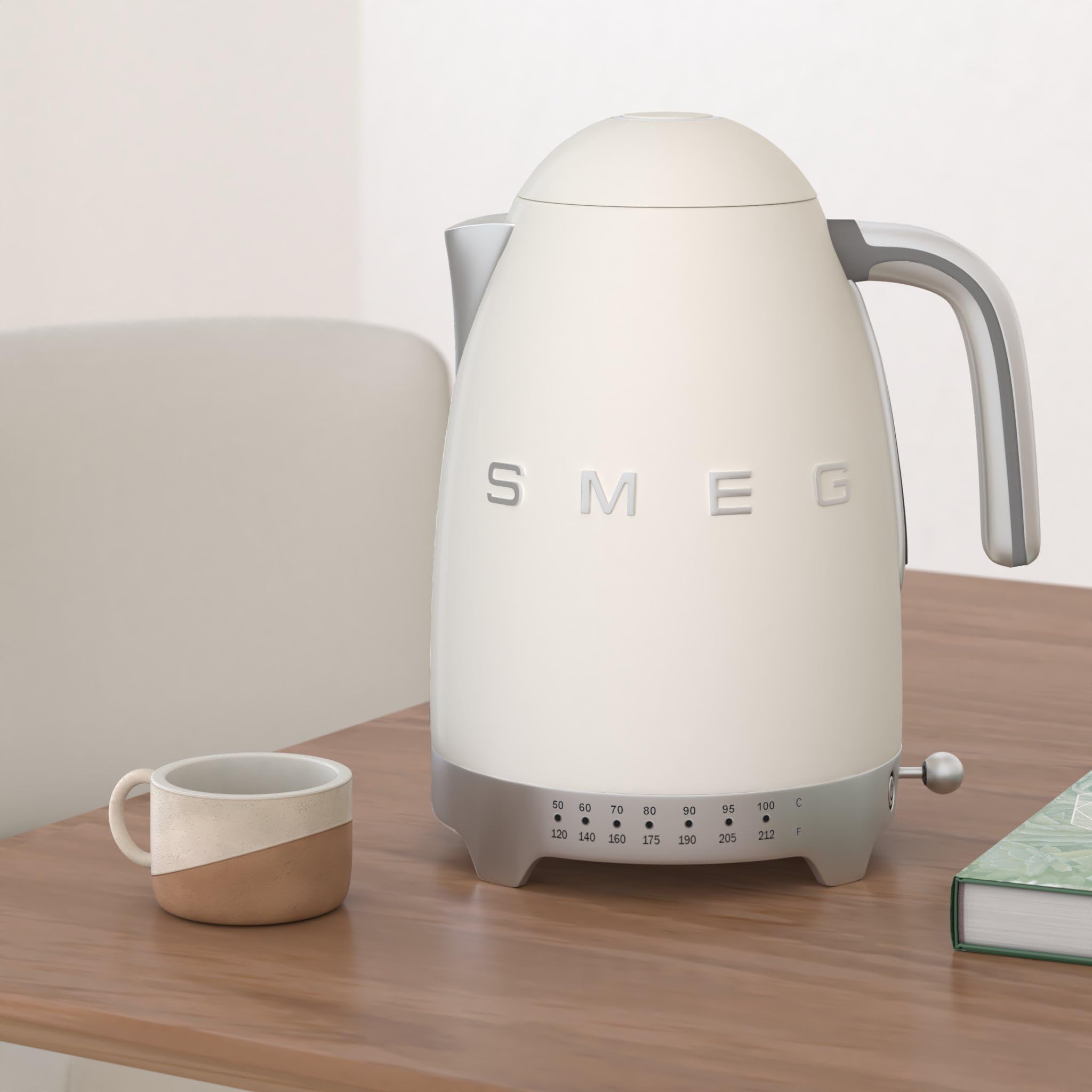 Foto 3 pulgar | Hervidor Eléctrico Smeg 50's Retro 1.7 L De Acero Inoxidable Crema - Venta Internacional.